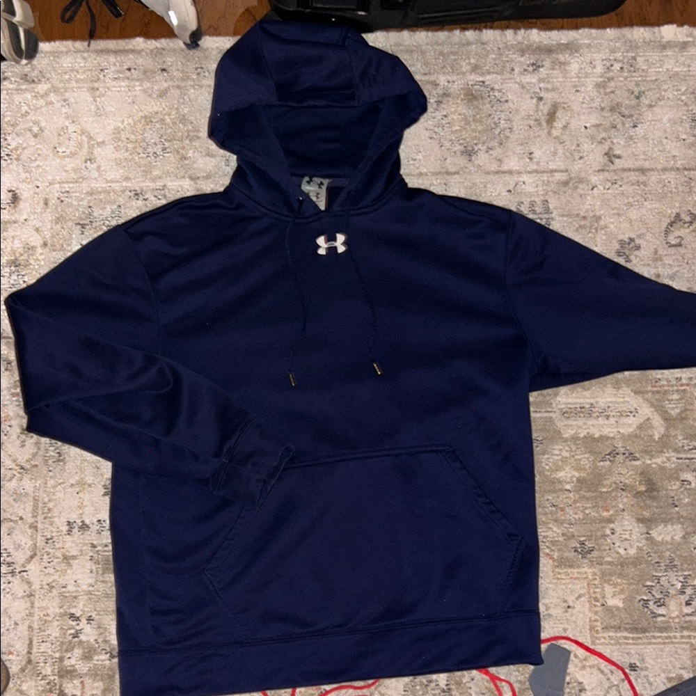 Under Armour Blue Sweatshirt Classic Pullover Hoodie